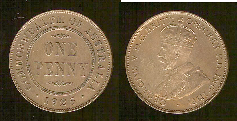 Australian penny 1925 gVF